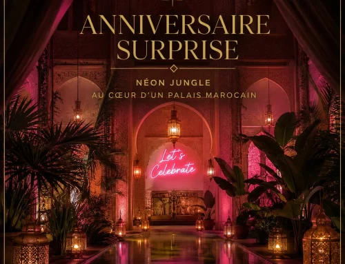 Anniversaire surprise – Néon Jungle au cœur d’un palais marocain